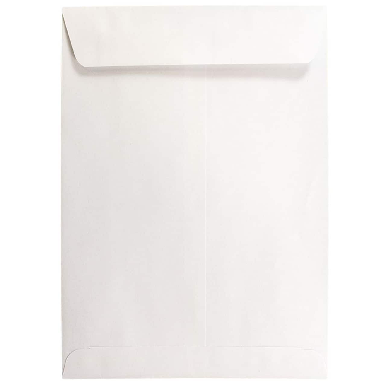 JAM Paper 7.5" x 10.5" White Open End Catalog Commercial Envelopes